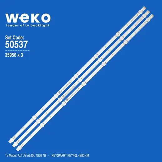 WKSET-5537 35956X3 MS-L1717 V1 3 ADET LED BAR