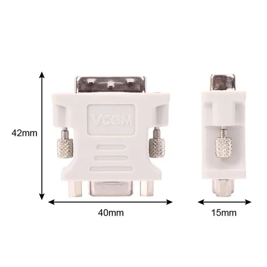 Vcom CA301 Dvi 24+5 Erkek To Vga Dişi Dönüştürücü alternatif görünüm