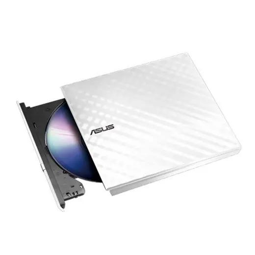 Asus Sdrw-08D2S-U Lıte 8X Harici Dvdrw Slim, Beyaz Dvd Yazıcı Writer görseli 1