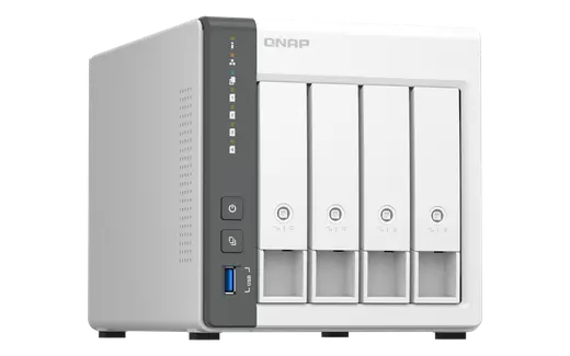 QNAP TS-433-4G 4GB 4 SLOT 1x2.5GBE PORT USB3.2 NAS DEPOLAMA UNITESI alternatif görünüm