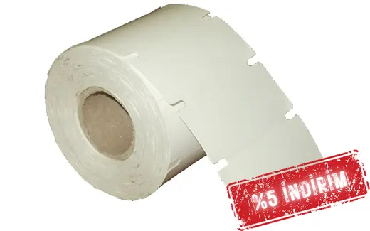 Termal Karton Etiket 38mm X 80mm 1 li Gapli görseli 1