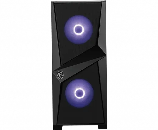 MSI MAG FORGE 100M USB3.2 2x12CM RGB + 12CM FAN PENCERELI ATX SIYAH KASA görseli 4