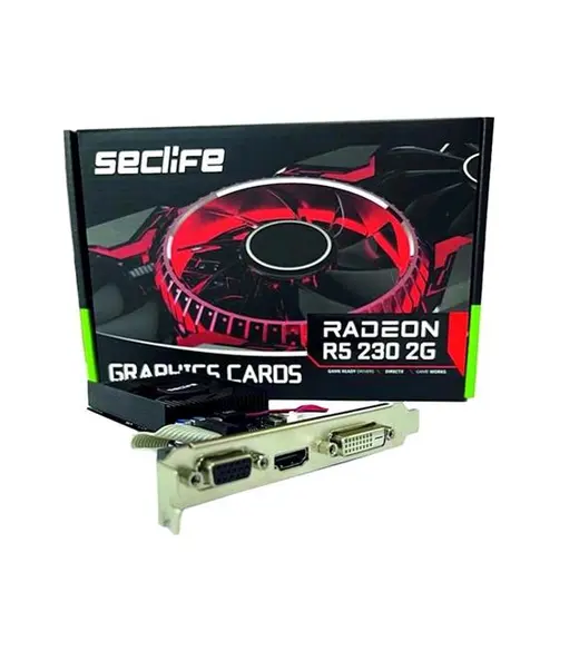 SECLIFE RADEON R5-230 2GB DDR3 64BIT HDMI/VGA/DVI