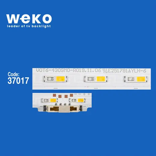 WKSET-6696 37017X2 V0T6-430SM0-R0 2 ADET LED BAR TWO COLOR (İKİ RENK) (38LED) alternatif görünüm
