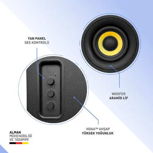 Thonet & Vander KUMPEL 2.0 50W Beyaz Speaker - 2.0 Sistem - 50W RMS görseli 1