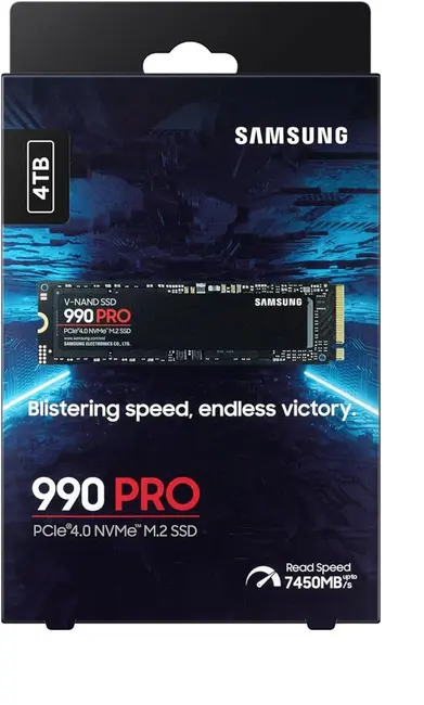 Samsung 4TB 990 Pro 7450-6900MB-s M.2 NVMe MZ-V9P4T0BW Ssd Disk görseli 1