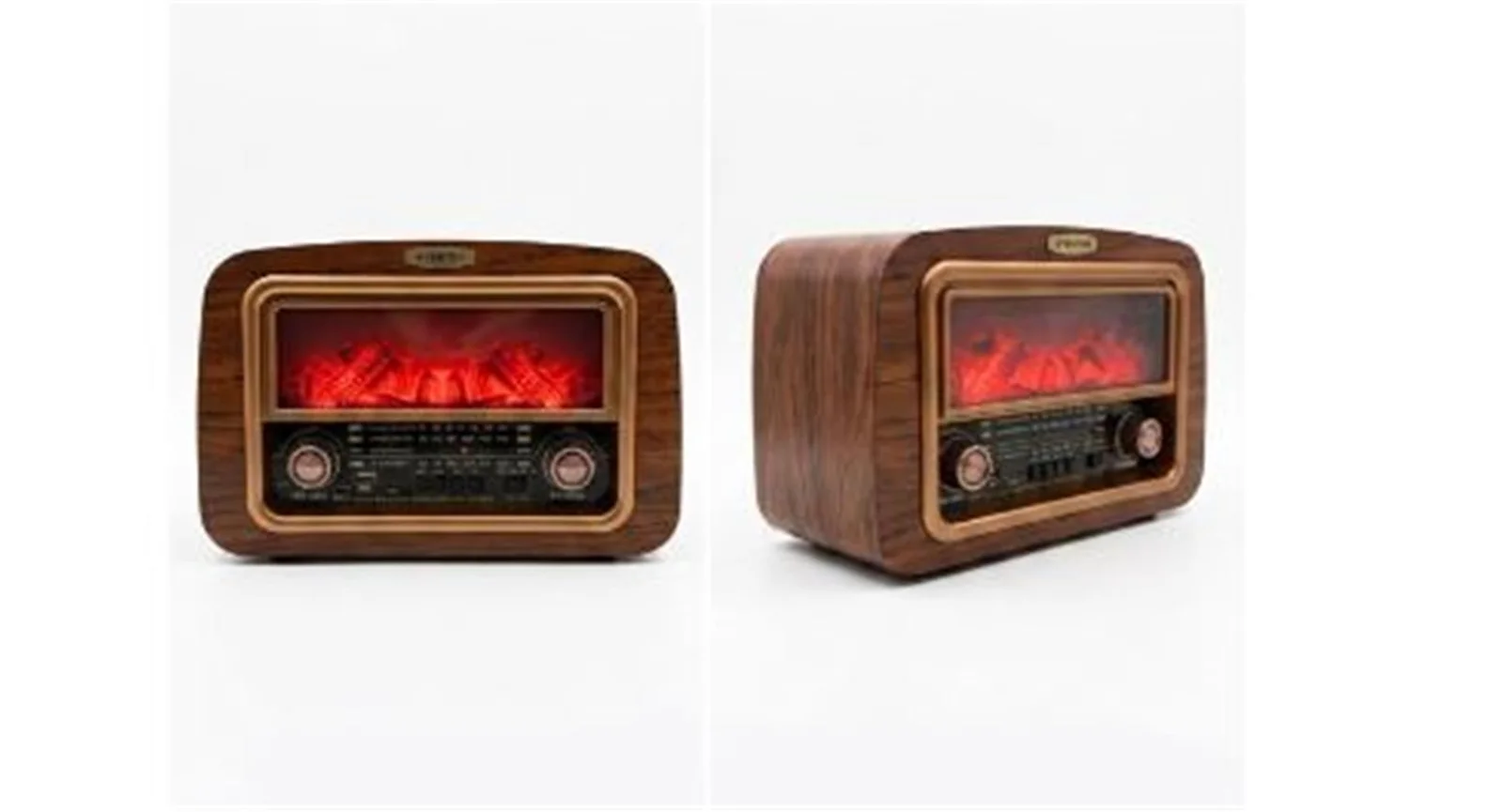 Everton Rt-742 Şömine Göstergeli Bluetooth Fm-Usb-Tf-Aux Şarjlı Nostaljik Radyo