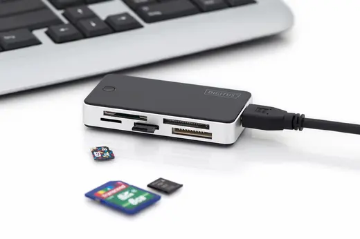 DIGITUS DA-70330-1 USB 3.0 Kart Okuyucusu, Compact Flash (CF), Secure Digital (SD / SDHC), MMC, MMC4.0, RS-MMC görseli 6