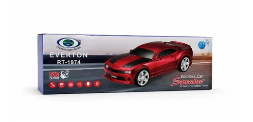 EVERTON RT-1974 Kırmızı Arabalı Bluetooth Fm-Usb-Tf-Aux Şarjlı Nostaljik Radyo alternatif görünüm