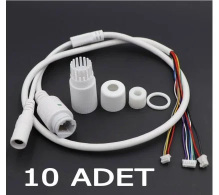10 ADET IP KAMERA KABLOSU LEDLİ 9 PIN'Lİ ( 2P2.0+8P1.25 ) PLASTİK PİN SOKET DAHİL