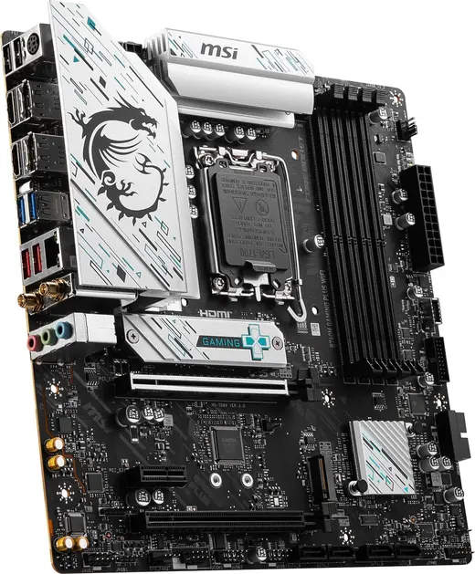 MSI B760M GAMING PLUS WIFI DDR5 HDMI-DP PCIE 4.0 1700p mATX görseli 4