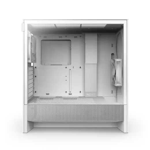 NZXT H5 FLOW CC-H52FW-01 Gaming Mid-Tower PC Kasası Beyaz görseli 5