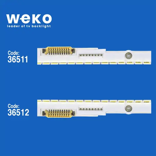 WKSET-5442 36511X1 36512X1 50NNB 3D-7032LED-MCPCB 2 ADET LED BAR (76LED) alternatif görünüm