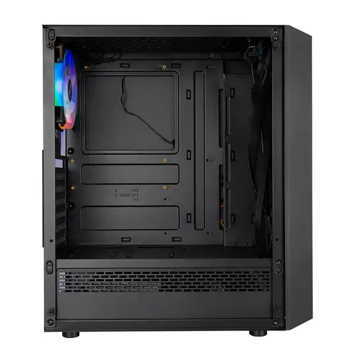 Everest FLAT MESH 4-12cm RGB Fan Tempered Camlı ATX Mid-T Gaming Oyuncu Kasası alternatif görünüm