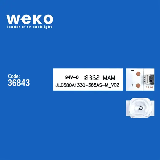 WKSET-6036 36843X5 JL.D580A1330-365AS-M_V02 5 ADET LED BAR alternatif görünüm