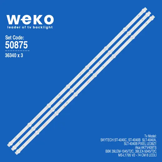 WKSET-5875 36340X3 MS-L1795 V2 3 ADET LED BAR