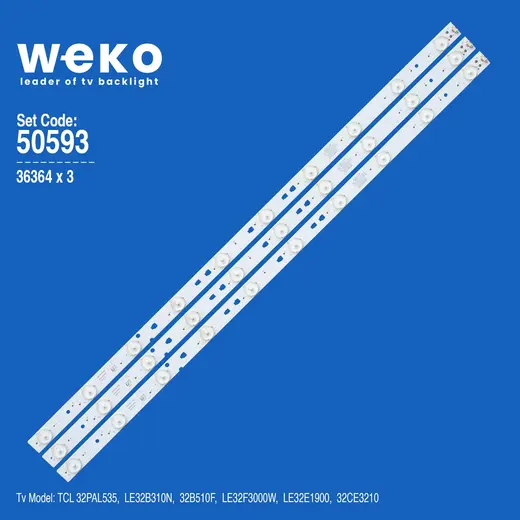 WKSET-5593 36364X3 LED315D10-07 (B) PN:30331510219 3 ADET LED BAR