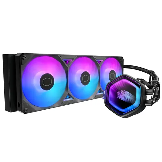 COOLERMASTER 360MM MasterLiquid Atmos II 360 MLX-D36M-A25SZ-P1 ARGB AM5-1851p Sıvı Soğutmalı İşlemci Fanı görseli 3