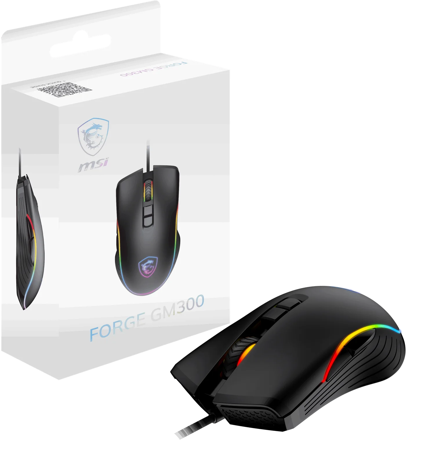MSI GG FORGE GM300 7200dpi RGB Gaming Mouse