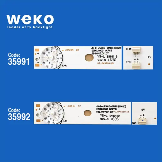 WKSET-5357 35991X2 35992X1 E39D1000 MCPC8 3 ADET LED BAR alternatif görünüm