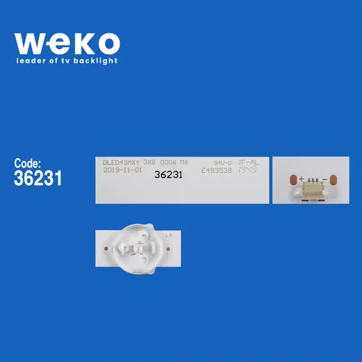 WKSET-6752 36231X3 DLED43MXY 3X8 0006 M6 3 ADET LED BAR alternatif görünüm