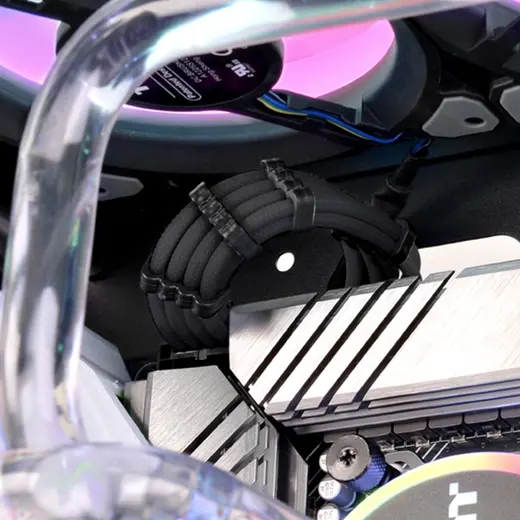 Thermaltake AC-052-CN1NAN-A3 TtMod Black Power Supply Sleeved Kablo Seti (16 AWG) görseli 4