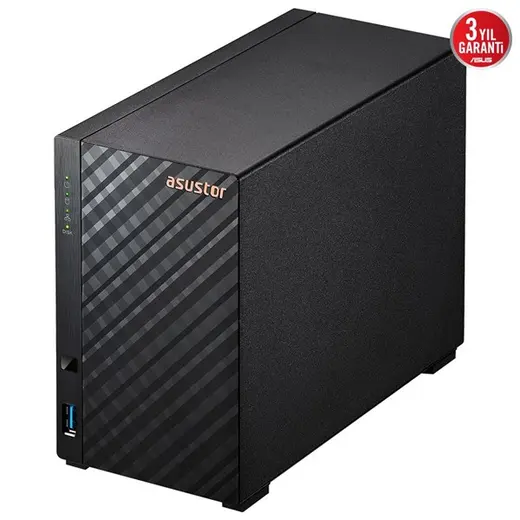 ASUSTOR 2diskli Realtek QC-1GB RAM-Gigabit Nas Server AS1102TL görseli 2