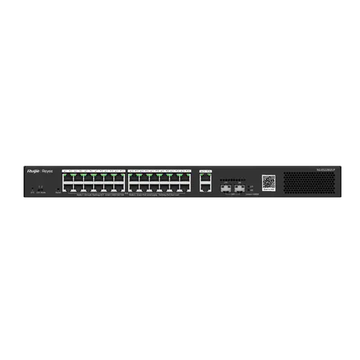 RUIJIE 24port PoE 370w 2-SFP Gigabit Yönetilebilir Switch RG-ES228GS-P görseli 8
