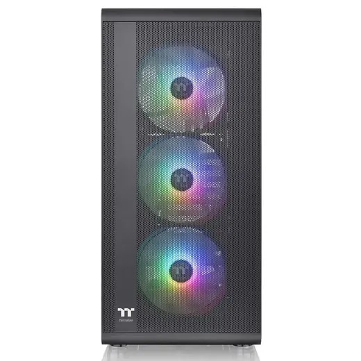 THERMALTAKE 550w 80+ S200 TG CA-3X2-55M1WE-00 3-ARGB FANLI Gaming Mid Tower PC Kasası görseli 2