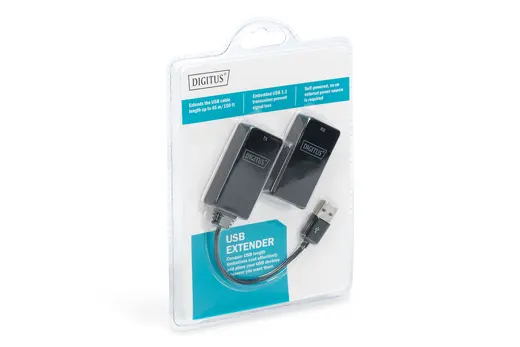 DIGITUS DA-70139-2 USB 1.1 Mesafe Uzatma Cihazı, CAT 6/6A/7 AWG23 S/FTP ya da F/FTP kablo kullanıldığında maksimum görseli 6