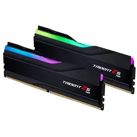 GSKILL 32GB (2X 16GB) DDR5 6400MHZ CL32 RGB DULA KIT PC RAM / TRIDENT Z5 RGB F5-6400J3239G16GX2-TZ5RK görseli 1