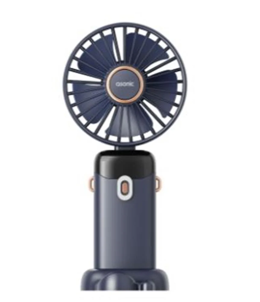 Asonic AFN28 Lacivert 500mAh 3 Kademe Dijital Göstergeli Katlanabilir Mini USB Fan