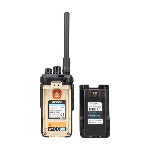 GYQ Q990 8 ANA KANAL TOPLAM 16 KANAL SİYAH PMR EL TELSİZİ (15 KM) TEKLİ görseli 3
