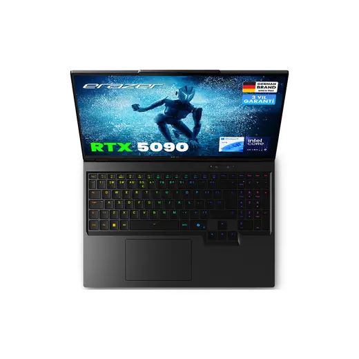 ERAZER Beast 16 X10 MD600093 Ultimate Ultra 9-290HX 64GB 2TB RTX5090 16" W11H alternatif görünüm