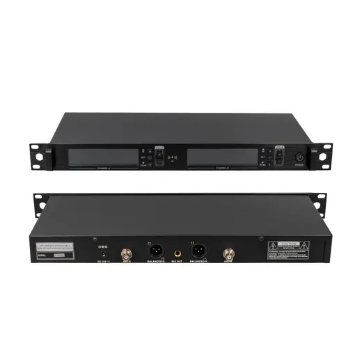 MAGICVOICE MV-21633 2 EL TİPİ MİKROFONLU 100+100 KANAL ANTENLİ UHF-PLL KABLOSUZ TELSİZ MİKROFON alternatif görünüm