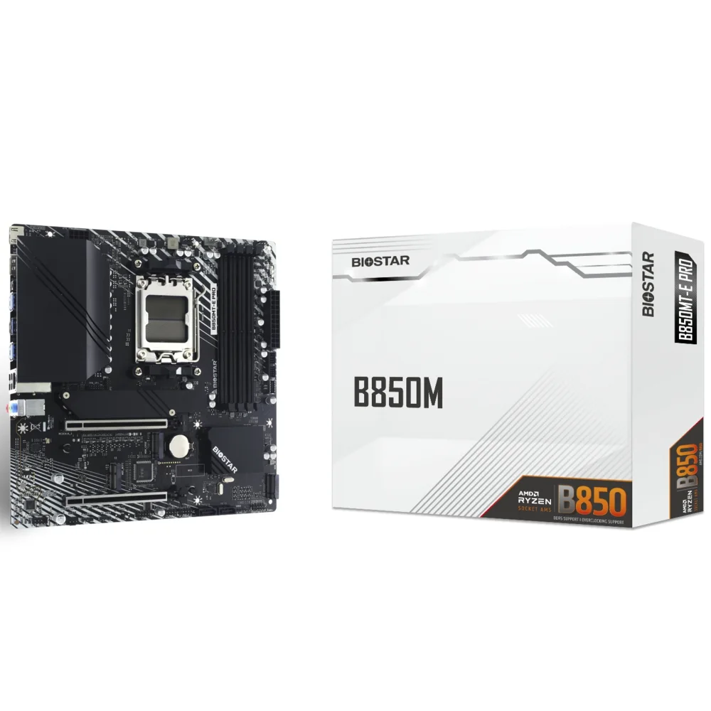 Biostar B850MT-E PRO ARGB AMD AM5 DDR5 8000 HDMI DP 3xM2 mATX