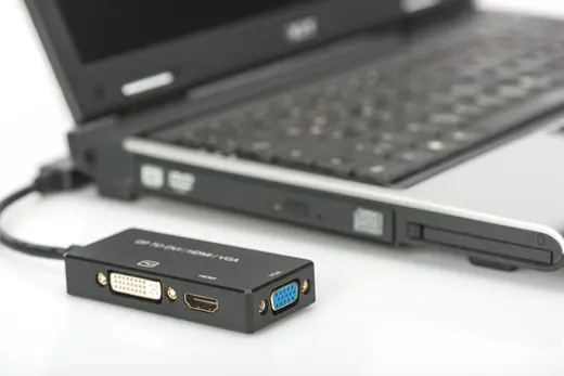 DIGITUS AK-340418-002-S DisplayPort (DP) Çeviricisi/3 in 1 Multi-Media Kablosu Kablolu görseli 3
