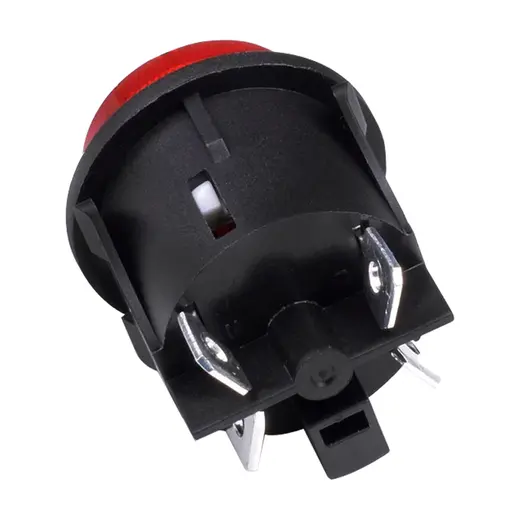 YUVARLAK 25 MM BASMALI 4 PIN KALICI ANAHTAR (PS18-16N-2)(IC-180G) alternatif görünüm