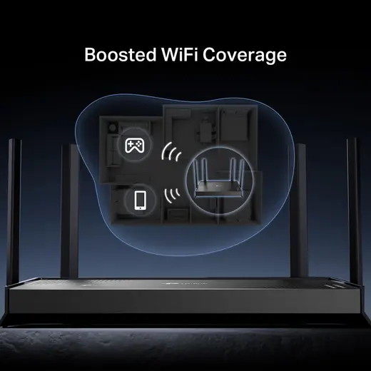 TP-LINK ARCHER BE220 WIFI7 BE3600 Ev Ofis Tipi Router görseli 3