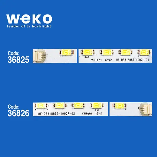 WKSET-6019 36825X1 36826X1 RF-DB315B57-1902L/R 2 ADET LED BAR (38LED) alternatif görünüm