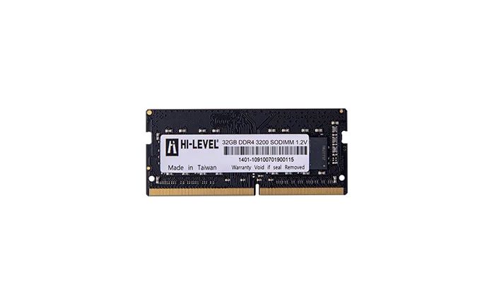 32 GB DDR4 3200MHz HI-LEVEL CL22 1.2V SODIMM (HLV-SOPC25600D4/32G)