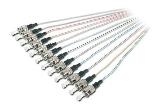 DIGITUS DK-25112-02 ST/UPC Fiber PigTail, Semi Tight Buffer, 50/125 µ DIN IEC 304 renk kodlu, multimode