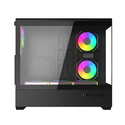 FRISBY TUNDRA FC-9585G 750W 80+BRONZE USB3.0 6x12CM ARGB FAN SIYAH ATX KASA alternatif görünüm