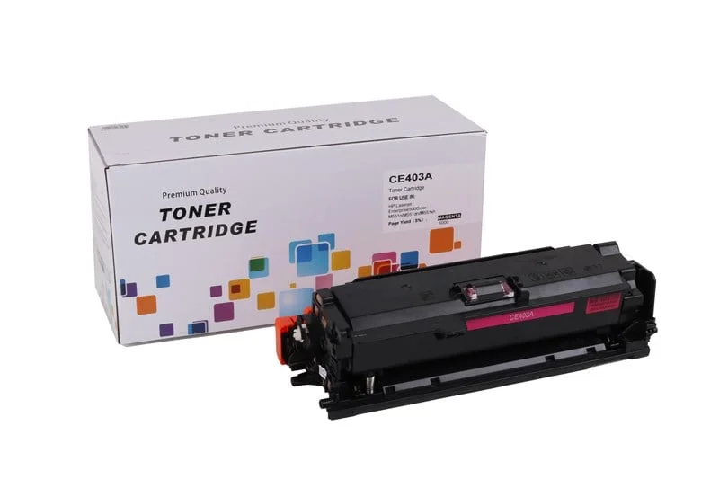 HP CE253A 504A - CE403A 507A Kırmızı Muadil Toner CP3525 CM3530 Pro500 M551