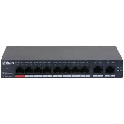 DAHUA 8port PoE 110w 2-Uplink Gigabit Cloud Yönetilebilir Switch CS4010-8ET-110 görseli 3