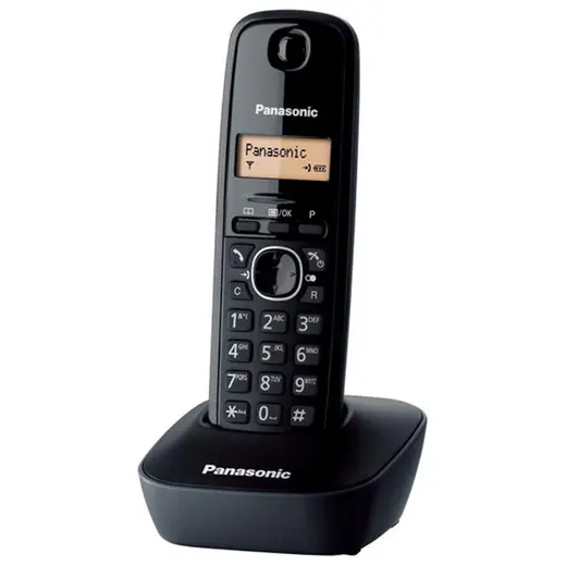 Panasonic KX-TG1611 Siyah Telsiz Dect Telefon 50 Rehber alternatif görünüm