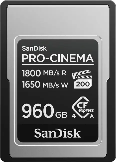 SANDISK 960GB PRO-CINEMA SDCFEA-960G-GN4NN CFexpress Type A PCIe Gen4 1800-1650MB/s Hafıza Kartı görseli 2