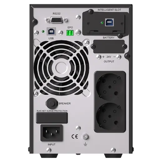 TESCOM NEOLINE 1 KVA (2X9AH) 1/1 ONLINE UPS LCD EKRAN (900040100) görseli 3