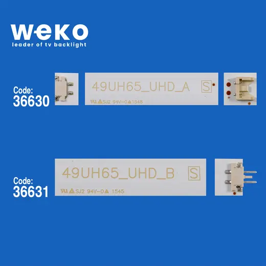WKSET-5499 36630X4 36631X4 SSC_49İNCH_UHD 8 ADET LED BAR alternatif görünüm