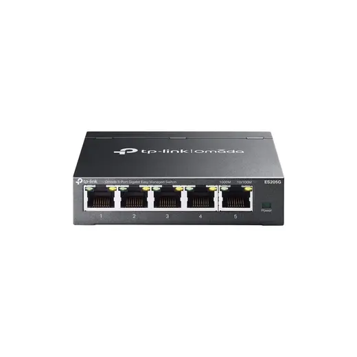 TP-LINK OMADA ES205G 5 PORT GIGABIT YONETİLEBİLİR METAL KASA SWITCH görseli 1